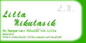 lilla mikulasik business card